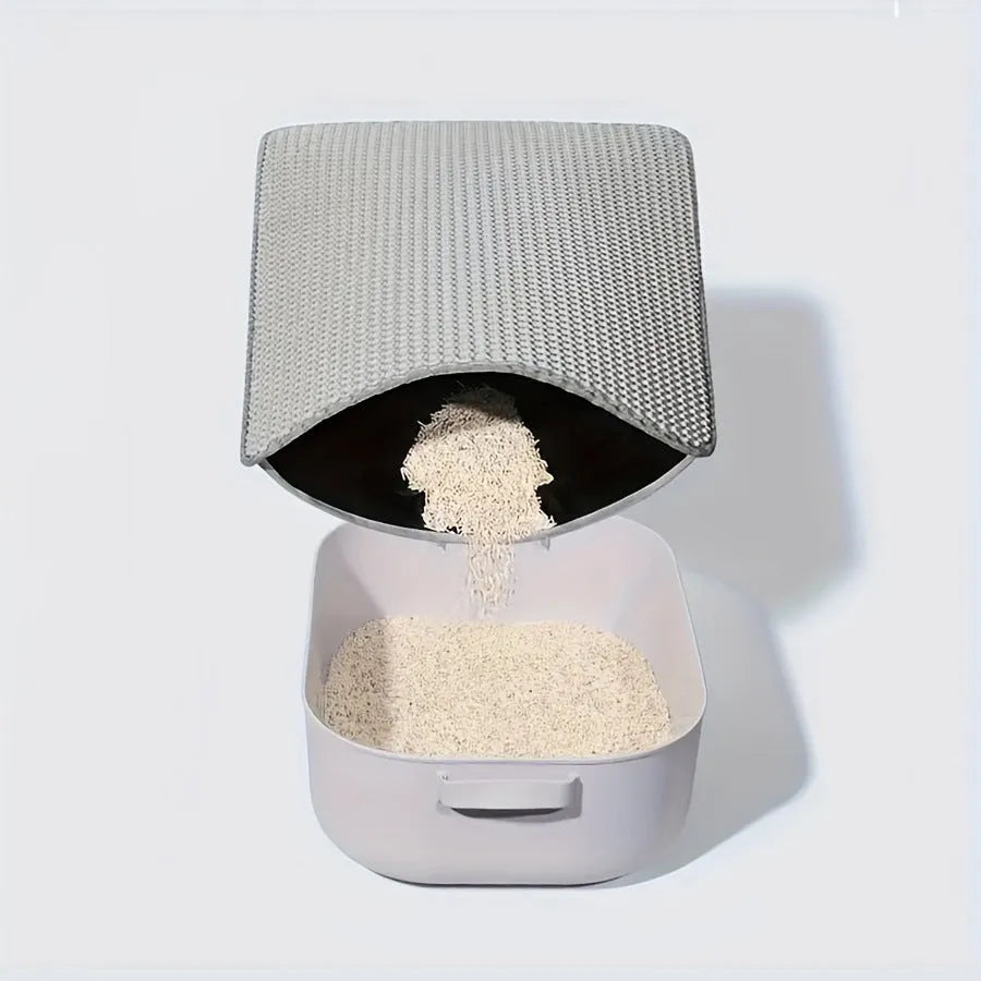 Anti splash EVA double-layer cat litter mat in six colours and four sizes for litter tray and cage use