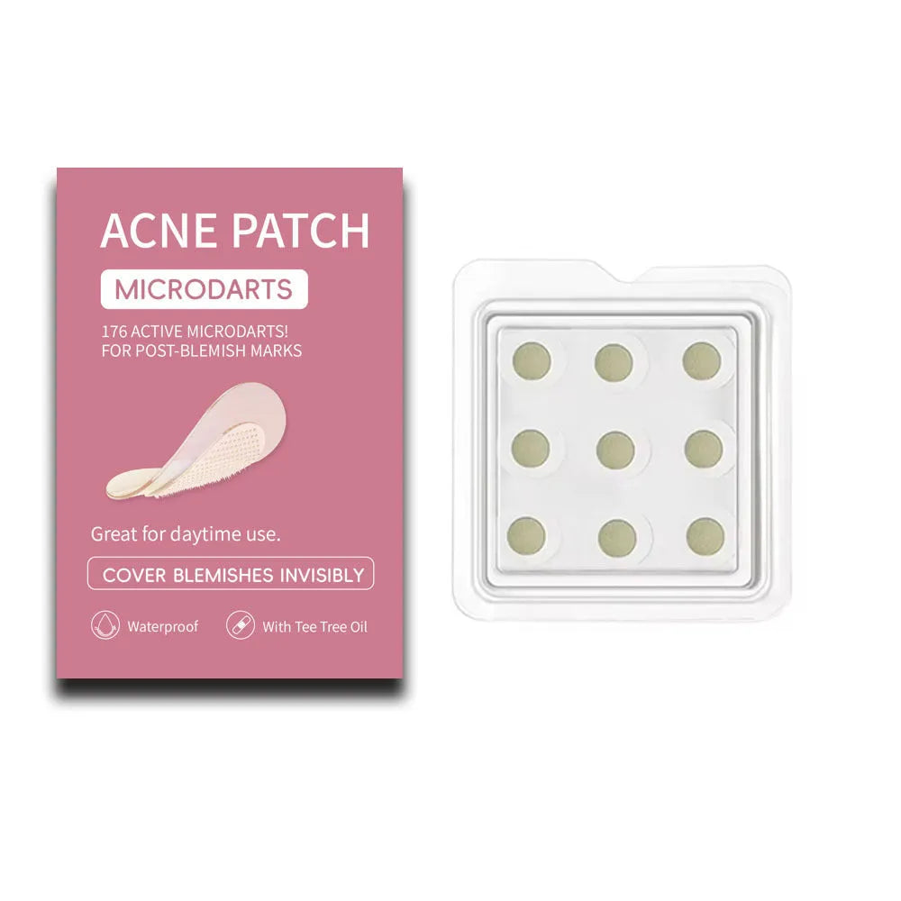 Box of 9 mild acne patches for desalting pimples and closed comedones.