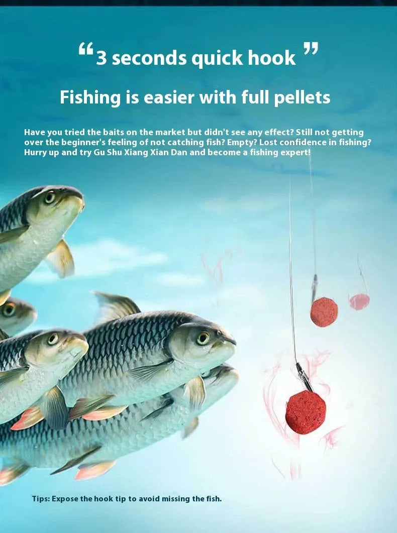 Bottle of lazy particle crucian carp and grass carp bait for freshwater wild fishing