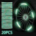 Blue self-adhesive reflective car strip sticker 9cm x 0.7cm for body, hub or electric vehicle