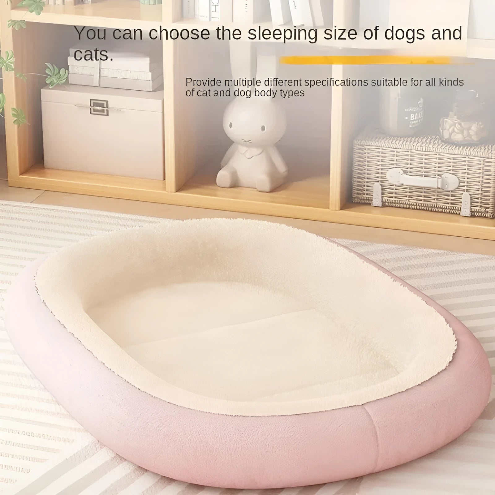 All-season dog kennel with removable waterproof mat in grey colour, size L 60x45cm