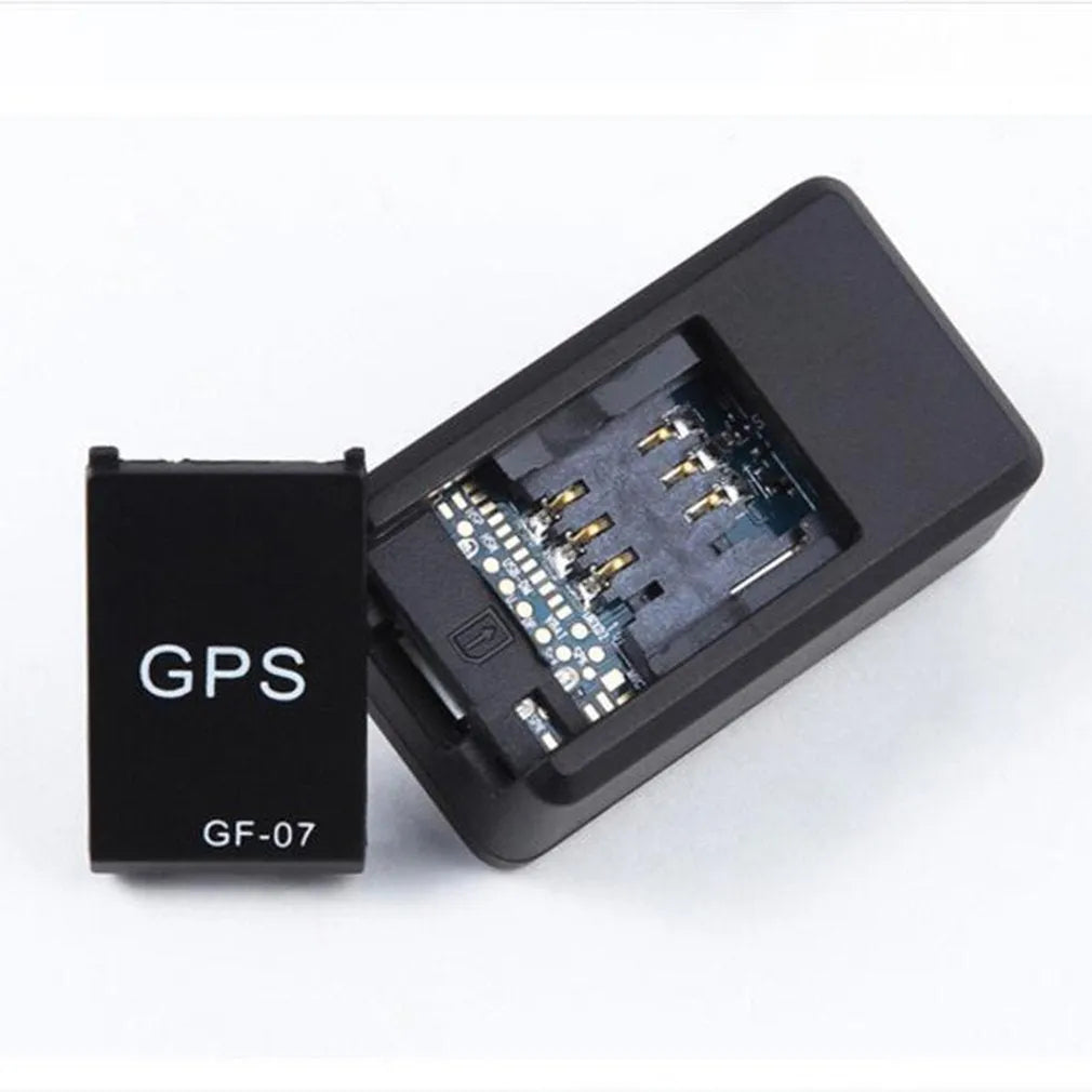 Black mini magnetic GPS car tracker device for vehicle tracking