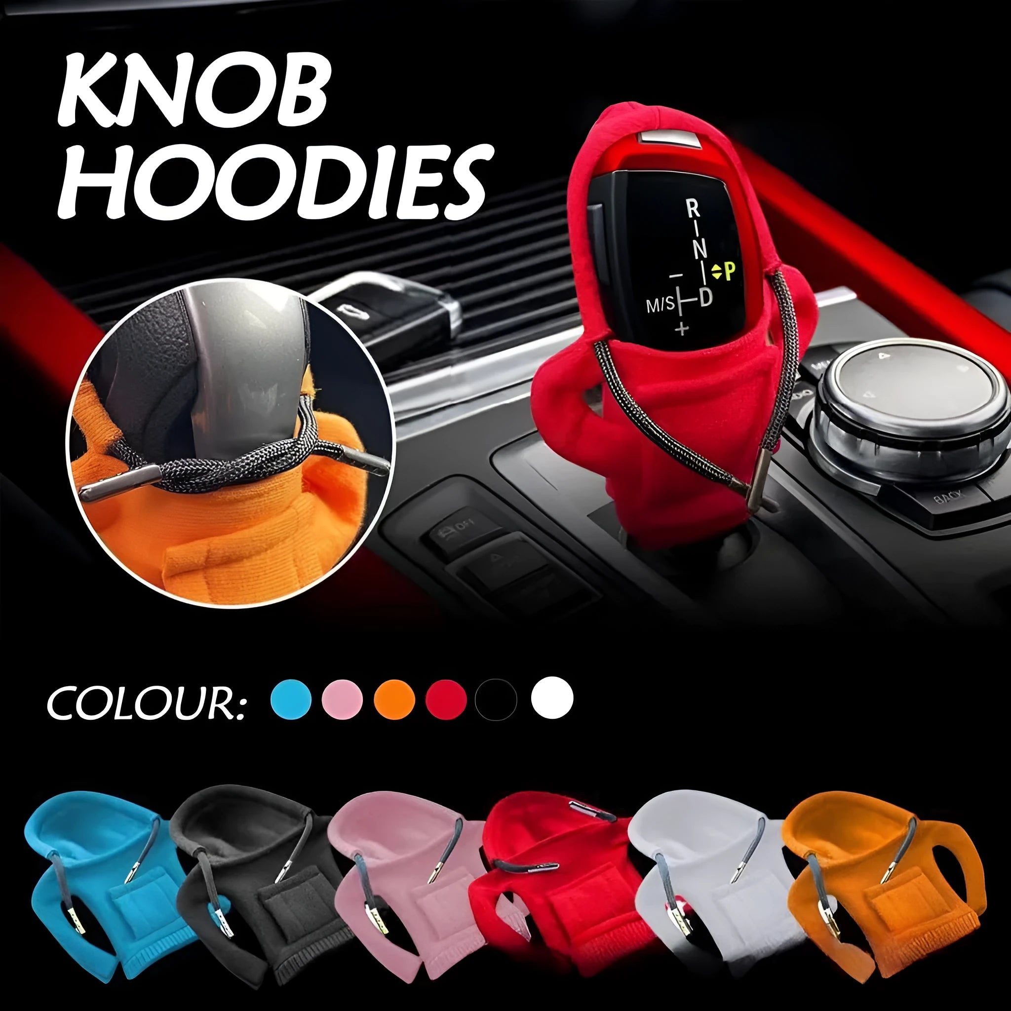 Dutch velvet car gear handle decorative sleeve cover in multiple colours