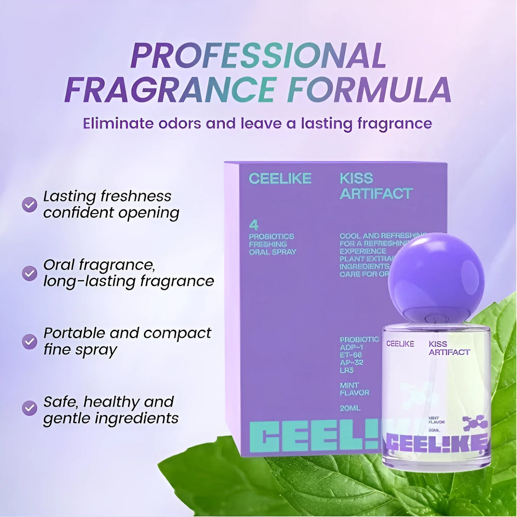 20ml probiotics oral care spray bottle with portable design for mouth freshness