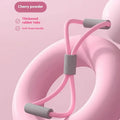 Four piece yoga fitness set with leg stretching device, yoga ring, pedal tension tool and figure eight resistance rope