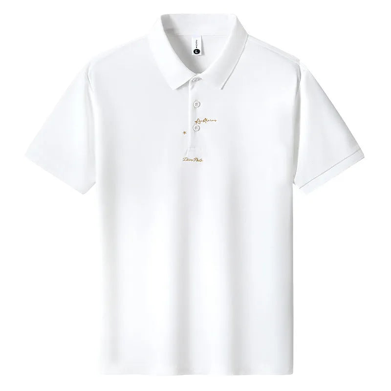 Men's loose fit cotton T-shirt in multiple colours on a hanger