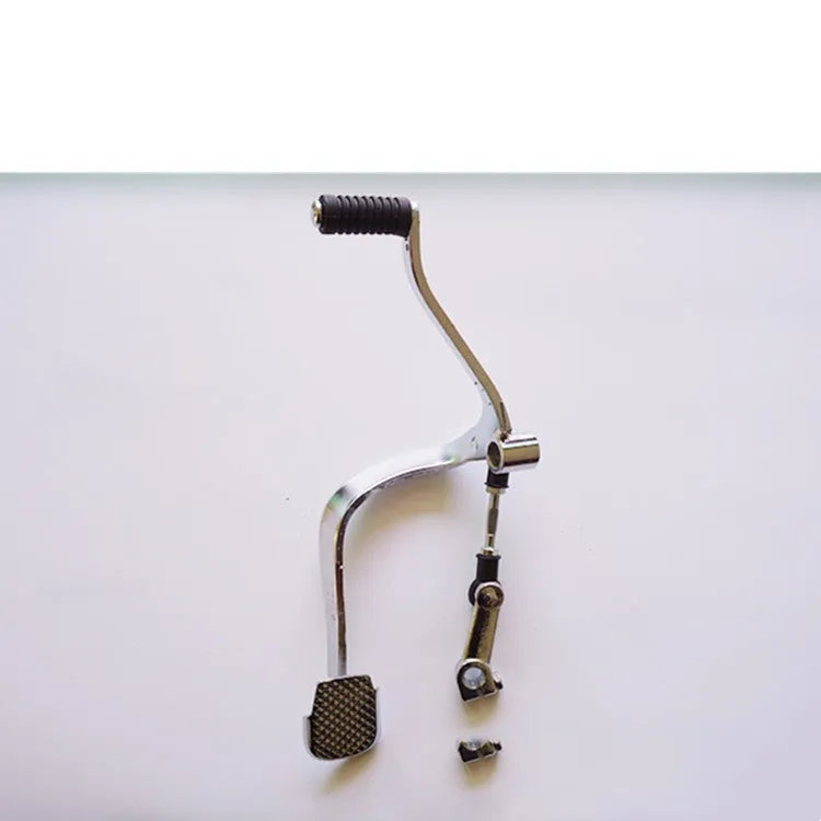 Black metal motorcycle gear lever body for GS125 showing 300mm length and teeth detail