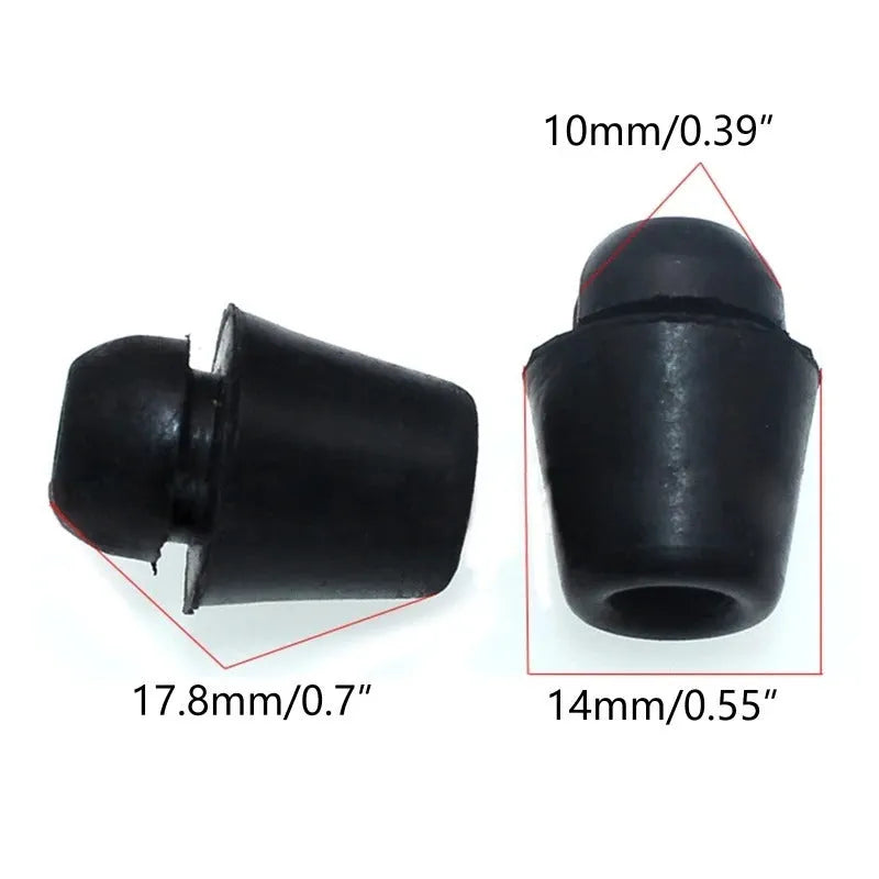 10 automobile rubber buffer clips for shock absorption in car boot buckle systems, X16 colour