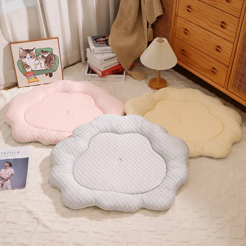 Cooling pet mat for cats and small dogs, 70x55cm, in grey green pink or yellow