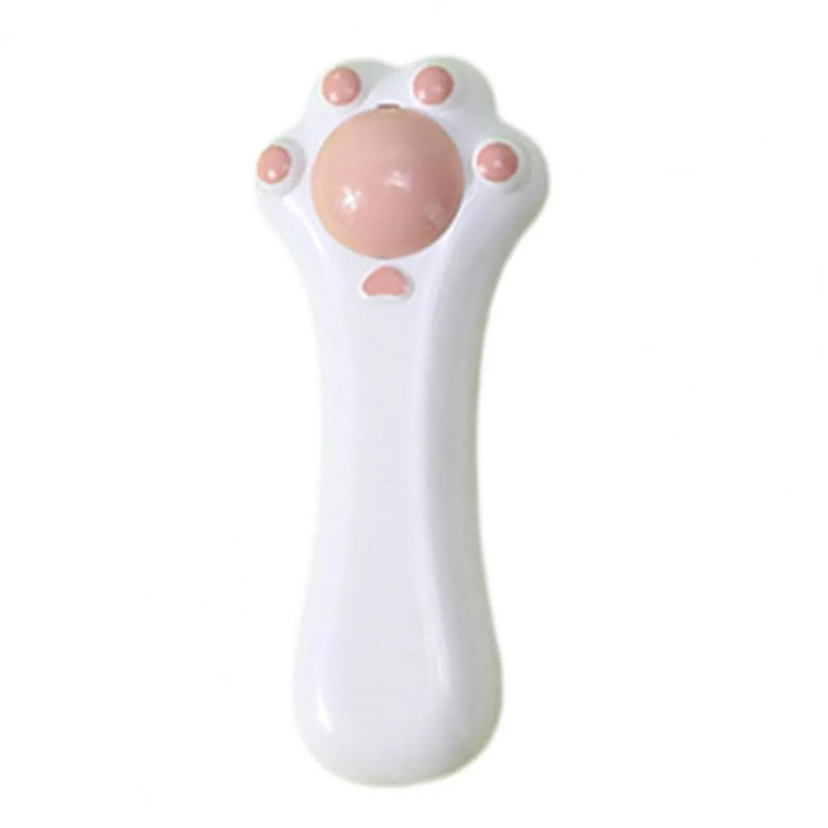 Cartoon-style dual-purpose cat toy showing massage comb attached to a catnip compartment with a dust-proof cover