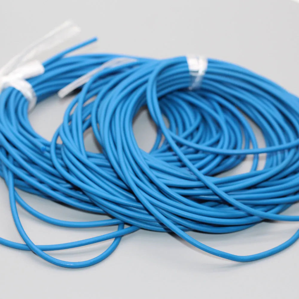 Solid fluorescent latex slingshot rubber band 2mm to 8mm thick round leather high resilience projectile toy fishing slingshot