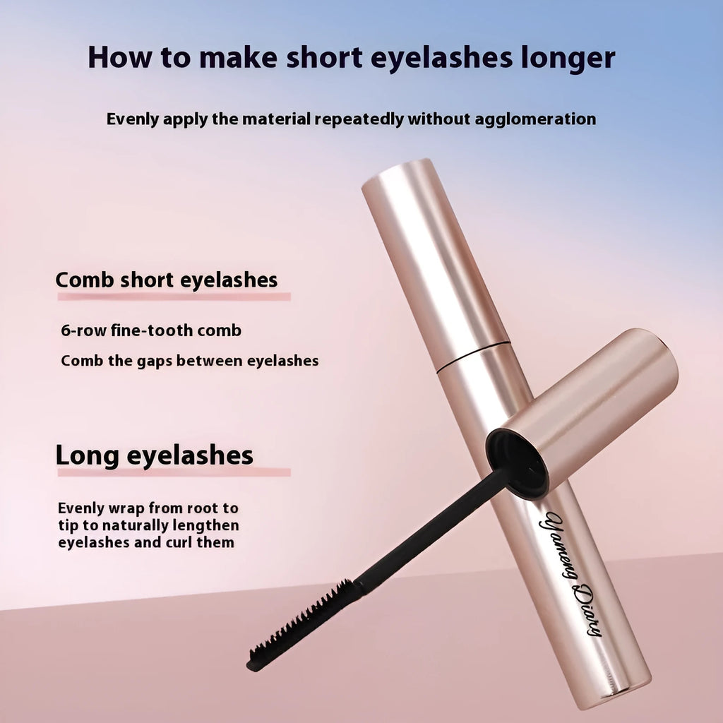 Long Curling Long-lasting Setting Mascara tube in black and brown shade options.
