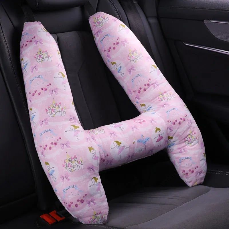 55x70cm car headrest pillow with pearl cotton filling in a selected pattern.