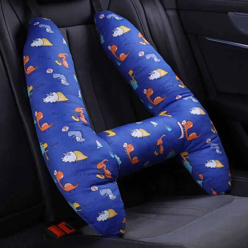 55x70cm car headrest pillow with pearl cotton filling in a selected pattern.