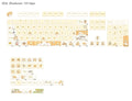 Custard Cute theme plastic keycap set for 68 75 98 100 layout mechanical keyboards in grey and yellow.