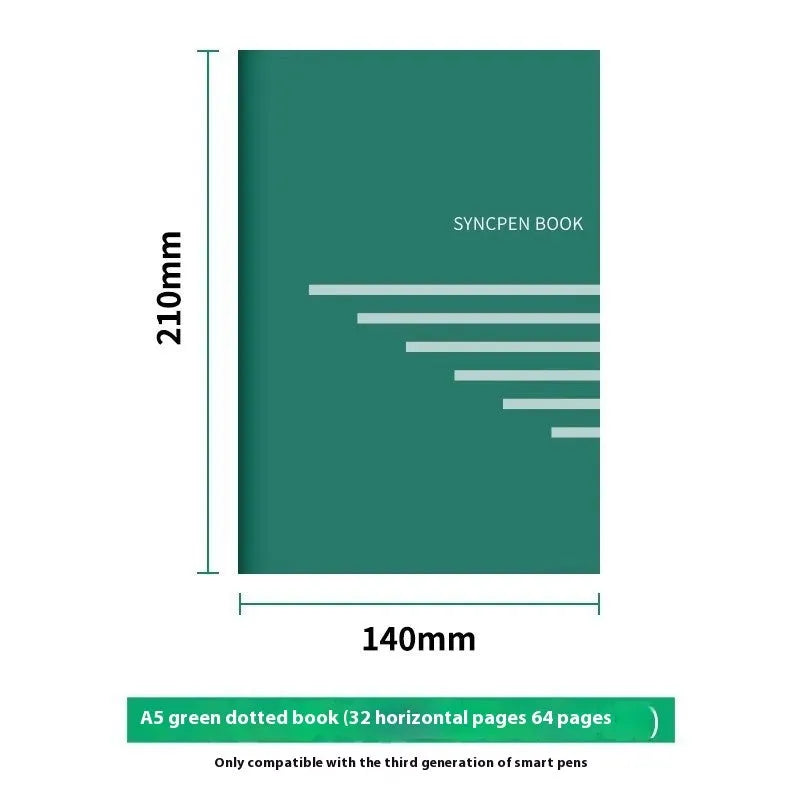 Loose spiral notebook paper core with 64 pages and 6-hole punch design with writing refills