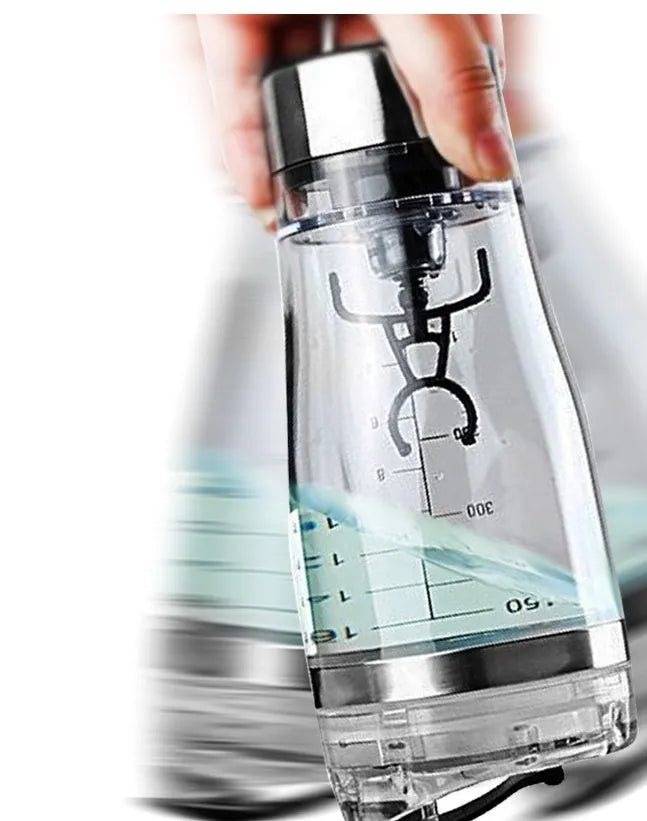 Electric protein shake stirrer USB rechargeable 600ml Type-C stainless steel vortex blender cup