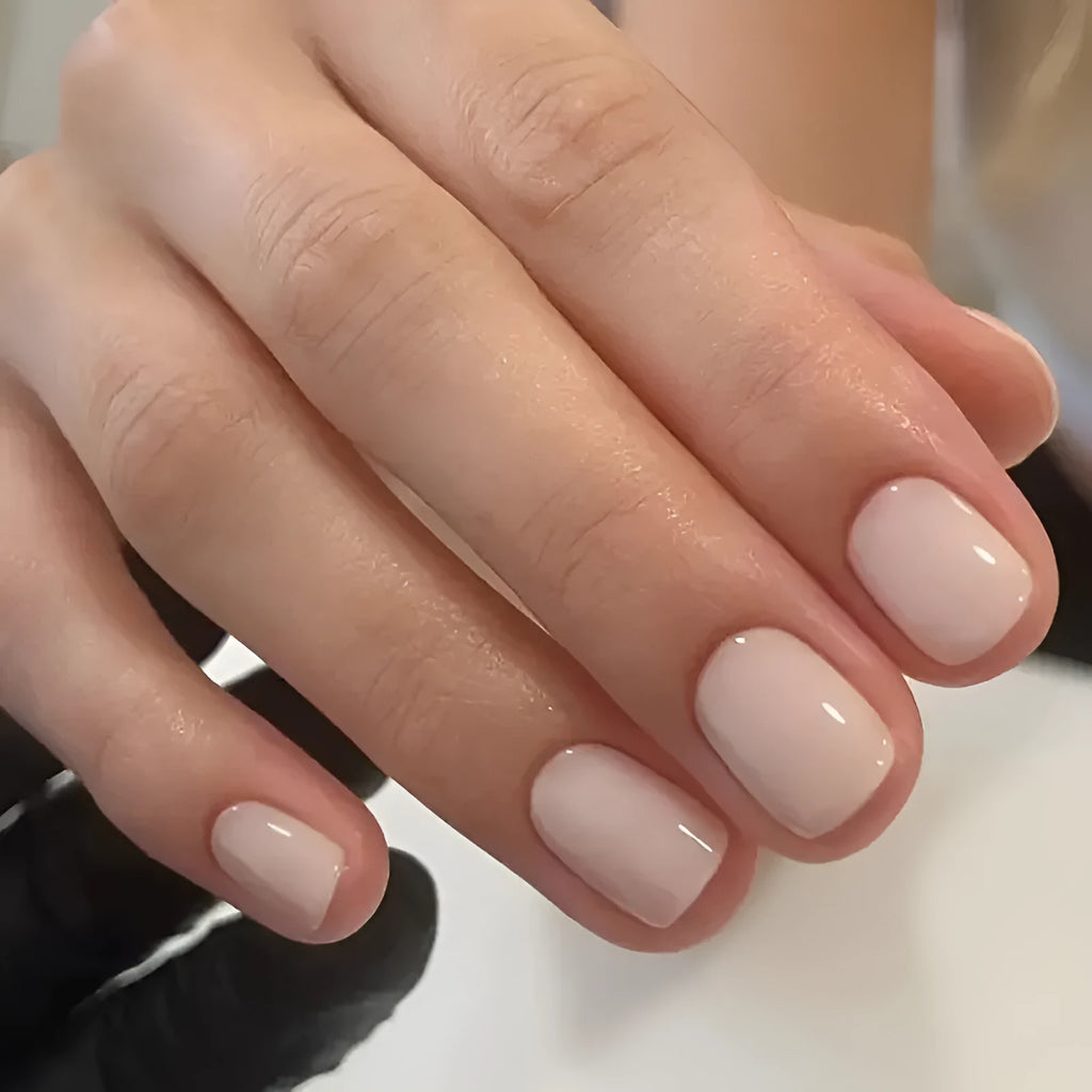 MY119 solid colour plastic press-on false nails with cute styling for ladies