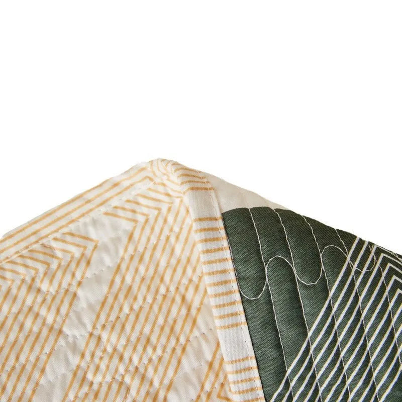 Pure cotton printed bed sheet three-piece set in modern simplicity design with reactive dye patterns