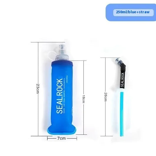 Plastic portable drinking straw for mountain climbing and biking hydration