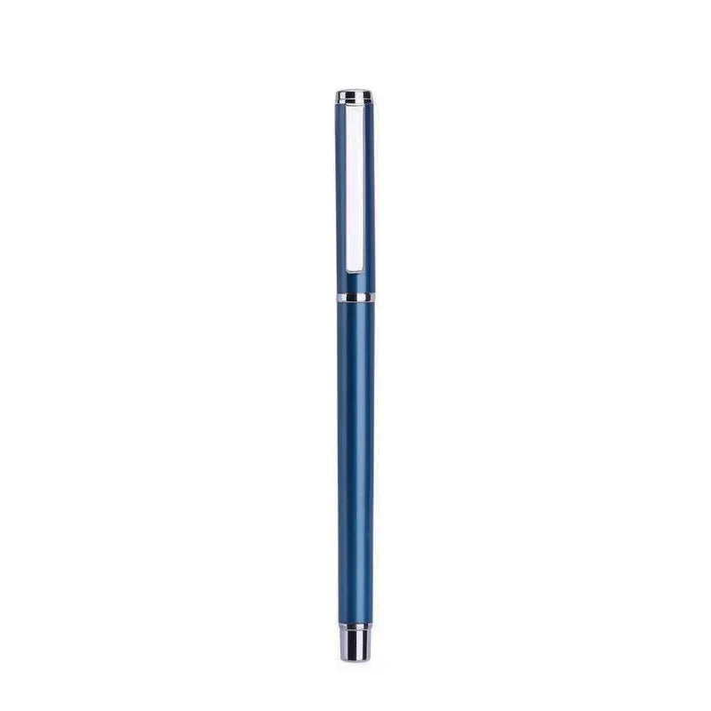 1201 metal gel pen with 0.5mm black gel refill and 140mm metal body for office stationery