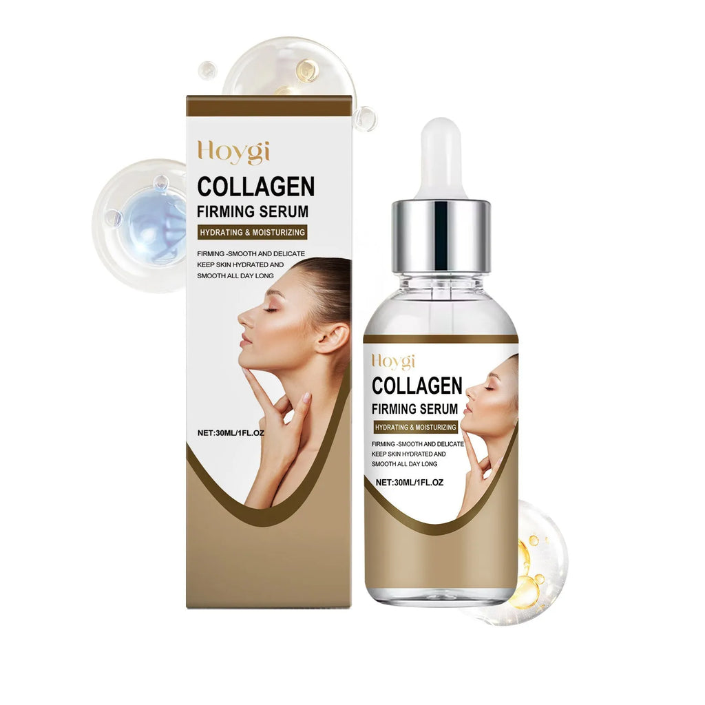 Collagen firming care solution 30ml bottle with hyaluronic acid formula