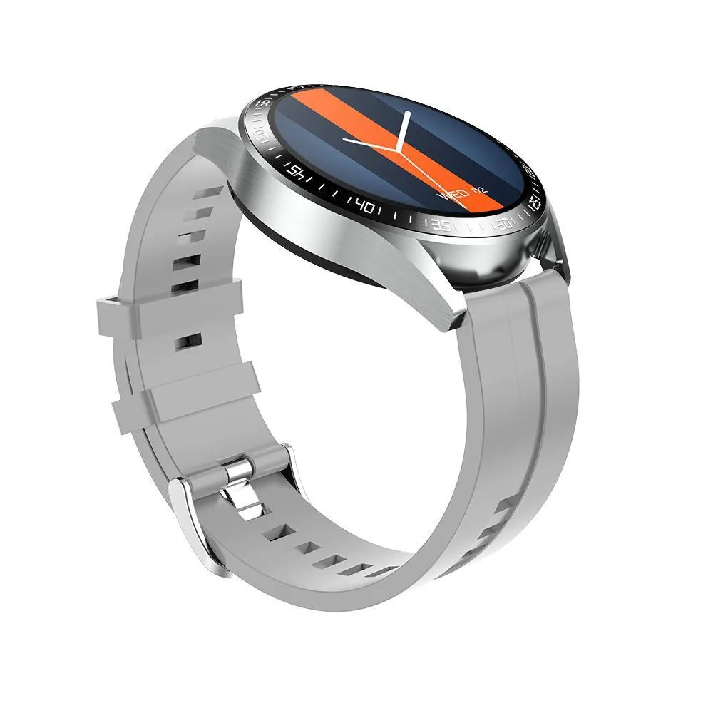GS3 Max smart watch showing black model with 1.35-inch screen on silicone wristband