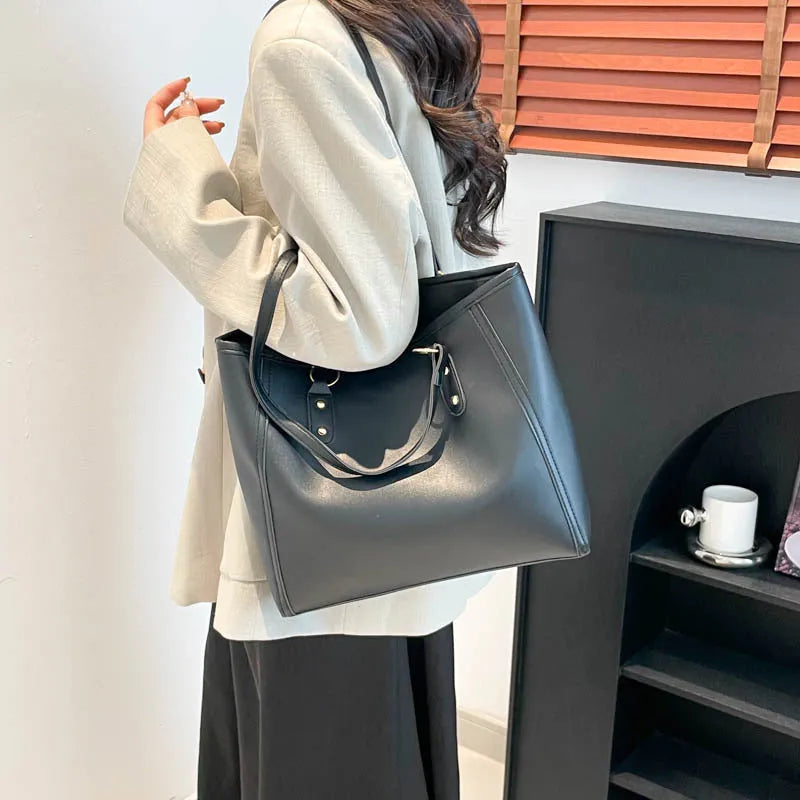 Korean style crossbody shoulder bag in horizontal square suitcase shape with sandwich pocket design