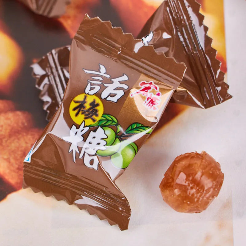 Bag of assorted Chinese hard candies in guava, plum, and tangerine peel flavours, total weight 1.055kg