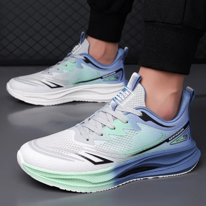 Men's lightweight mesh casual shoes in various colours with rubber soles