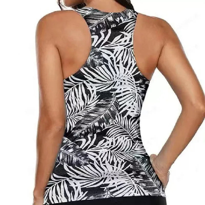 Women's bikini swimsuit with split bow detail, top and bottom set in a colour option.