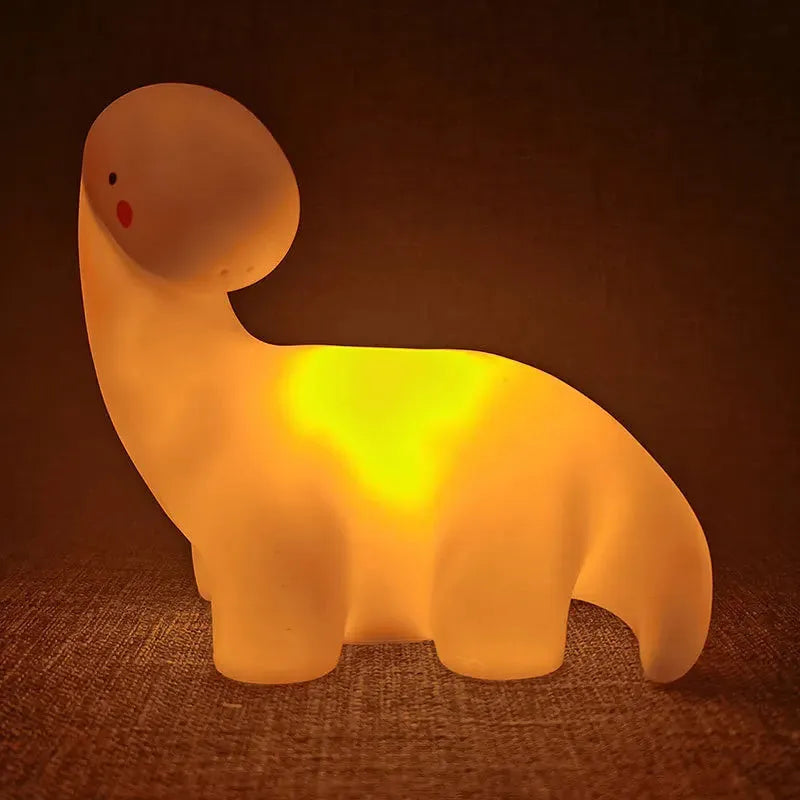 Cartoon enamel LED bedside lamp in Cloud Blue, 12x8x8cm, for children's room decoration