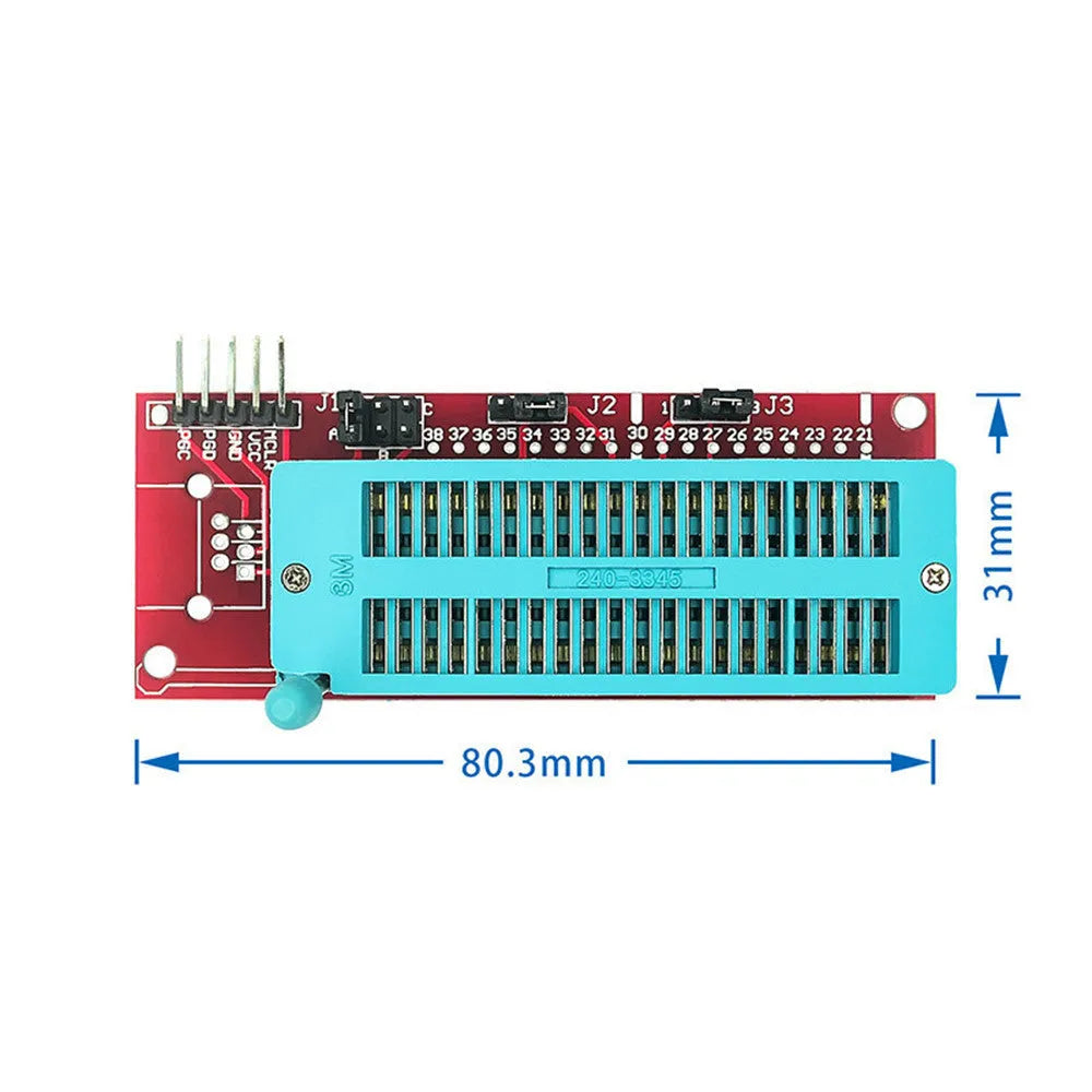 Offline PIC microcontroller programmer burner with ICD2, KIT3, and KIT3.5 burning sockets