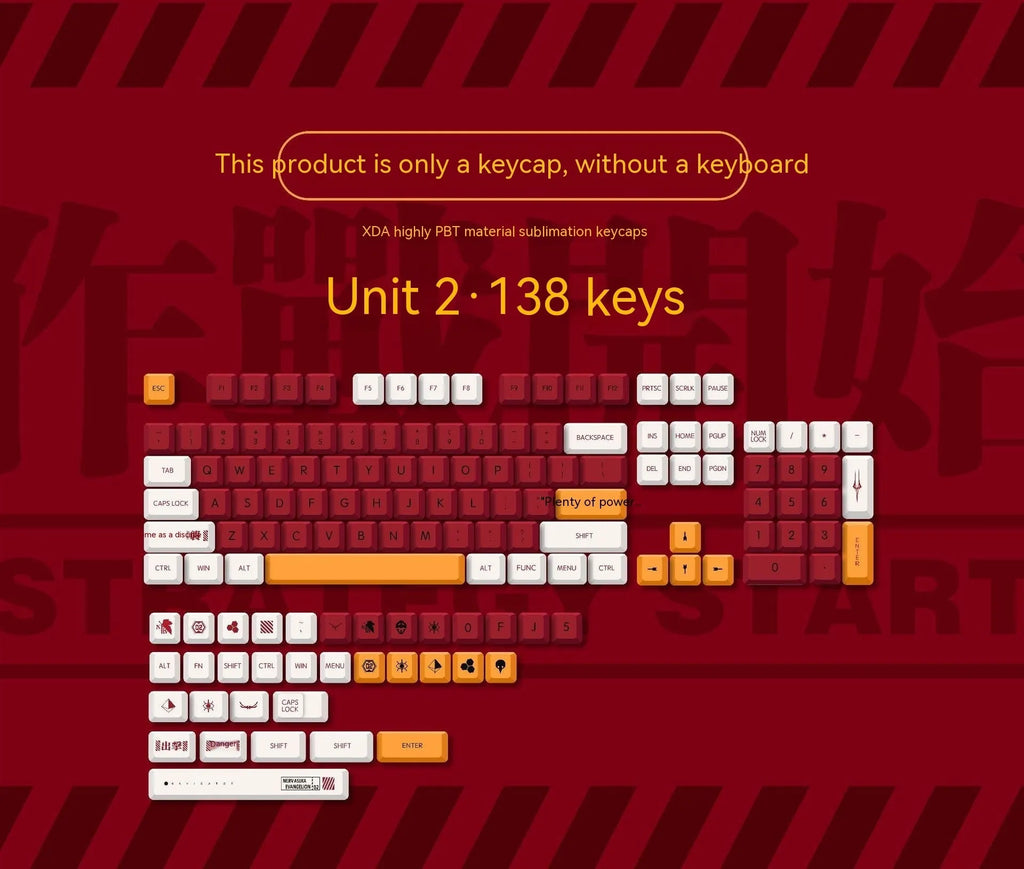 138-piece PBT sublimation key cap set with boy and girl colour matching for mechanical keyboards