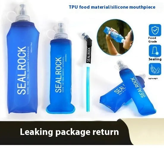 Plastic portable drinking straw for mountain climbing and biking hydration