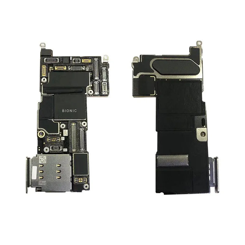 Silver iPhone logic board replacement component for iPhone 12 series motherboard repair