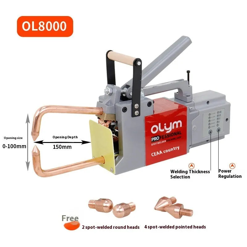 OL8000 double-sided spot welder butt welding machine with manual pulse control