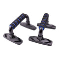 Pair of I-shaped push up bars with PP sponge grips in available colours for upper body strength training